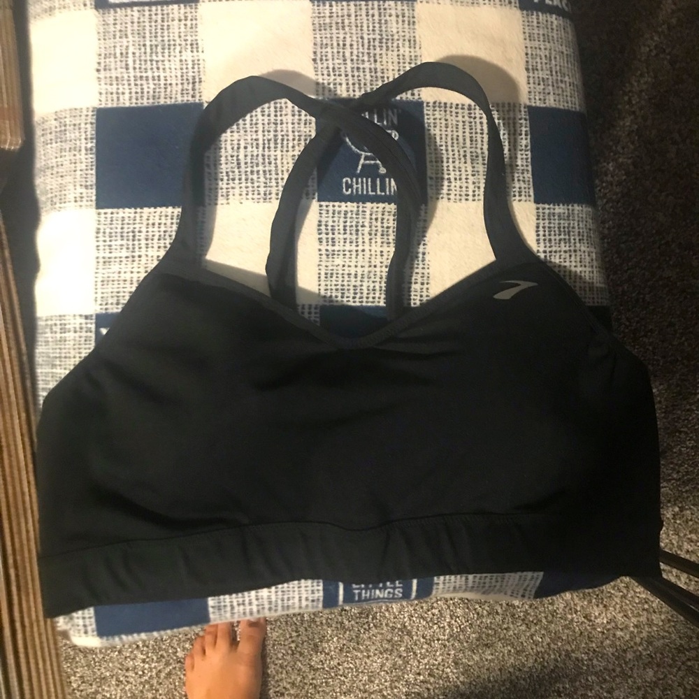Brooks black sports bra